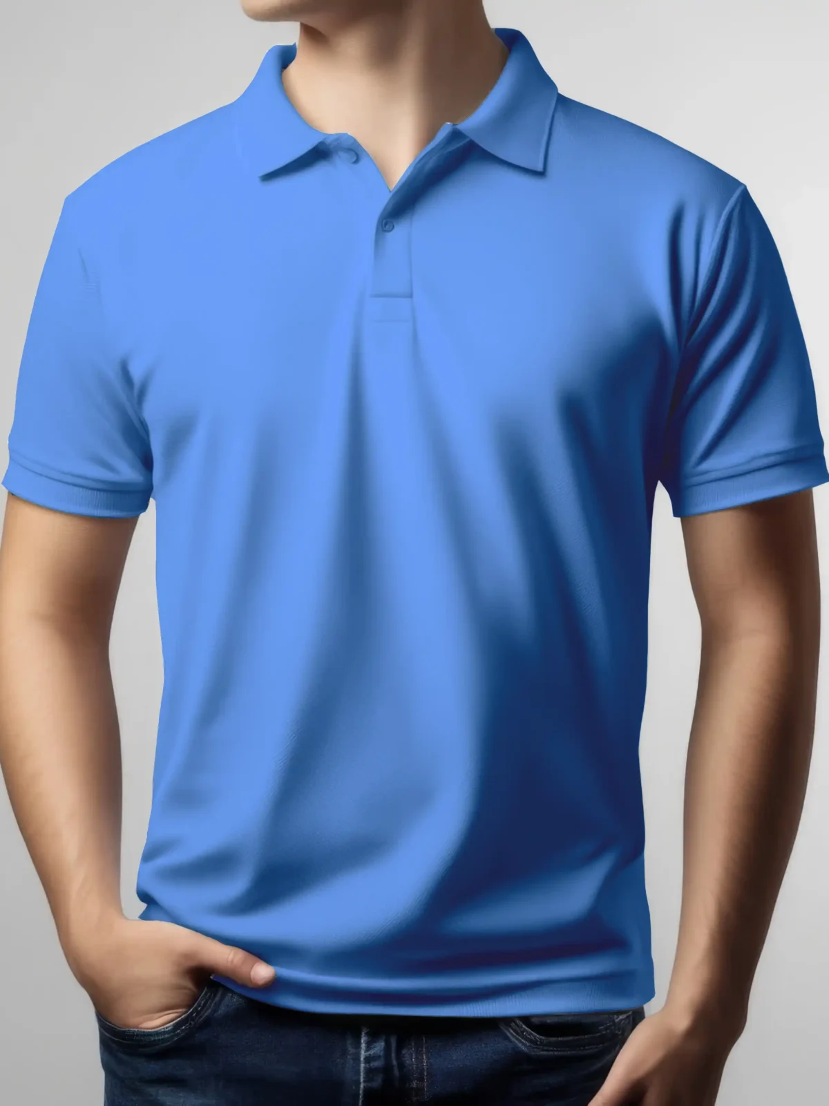 Plain Polo Jordy Blue T Shirt