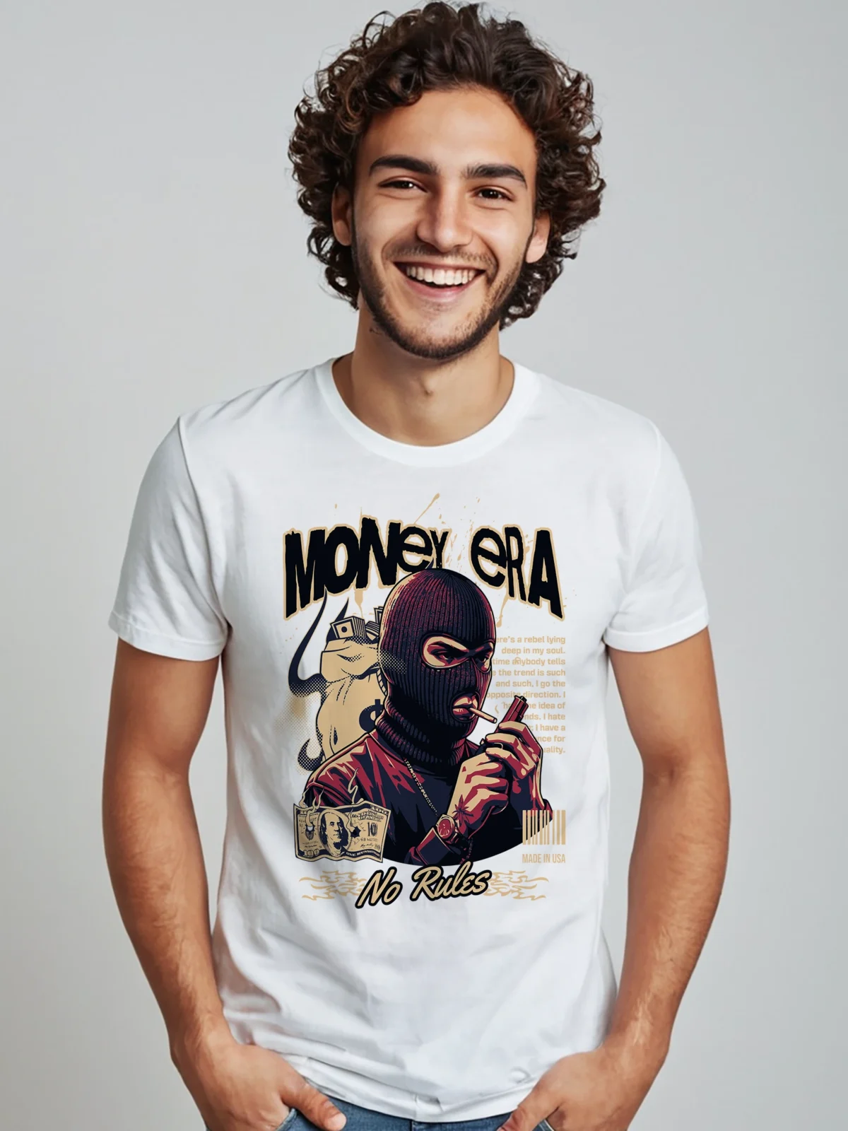 Men's Money Era Typography T-shirt