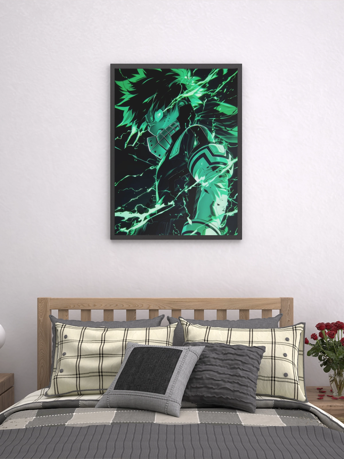 “One For All – Deku Unleashed” Framed Anime Wall Art