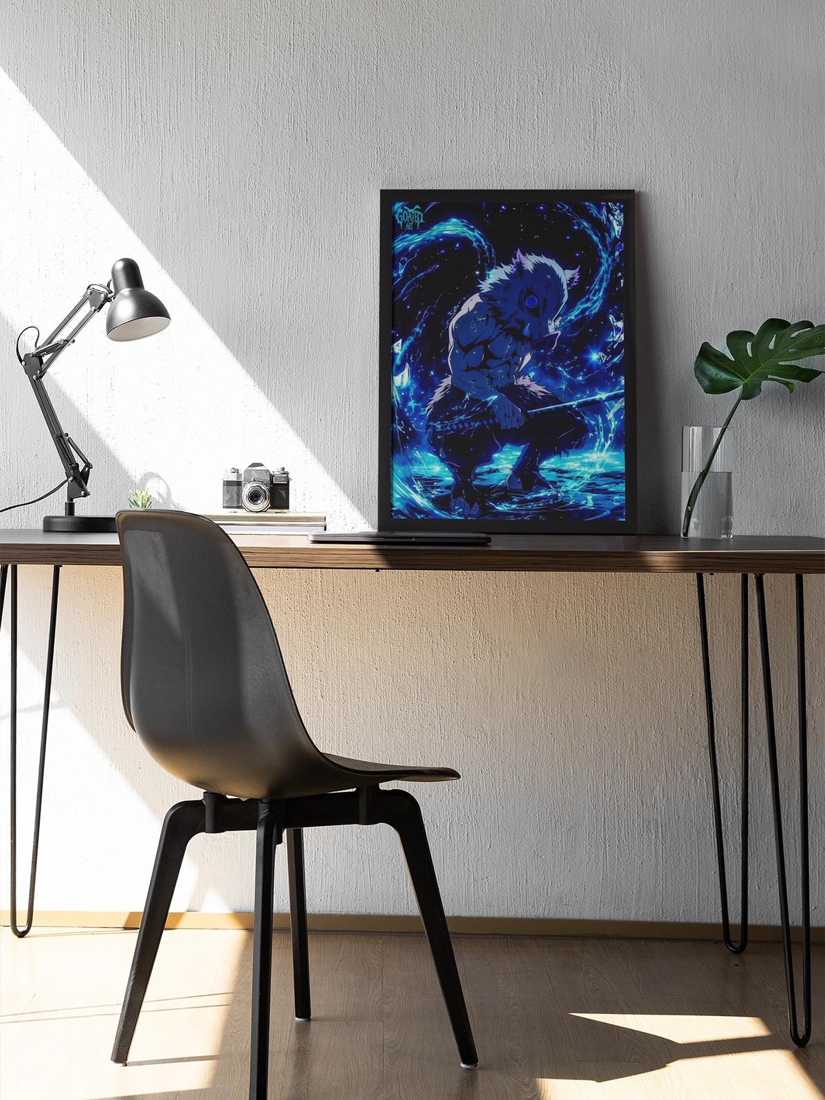 “Beast Breathing Fury” – Inosuke Hashibira Framed Wall Art