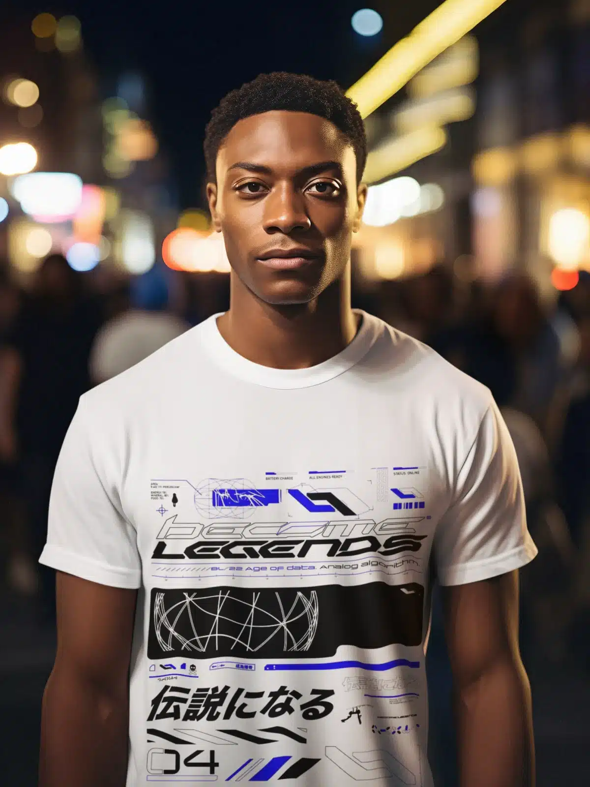 Become Legends Cyber-Tech Graphic Tee