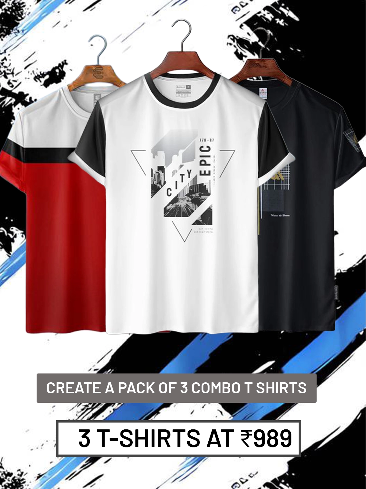 ''Create Your Own'' - Pack of 3 Premium T-Shirts